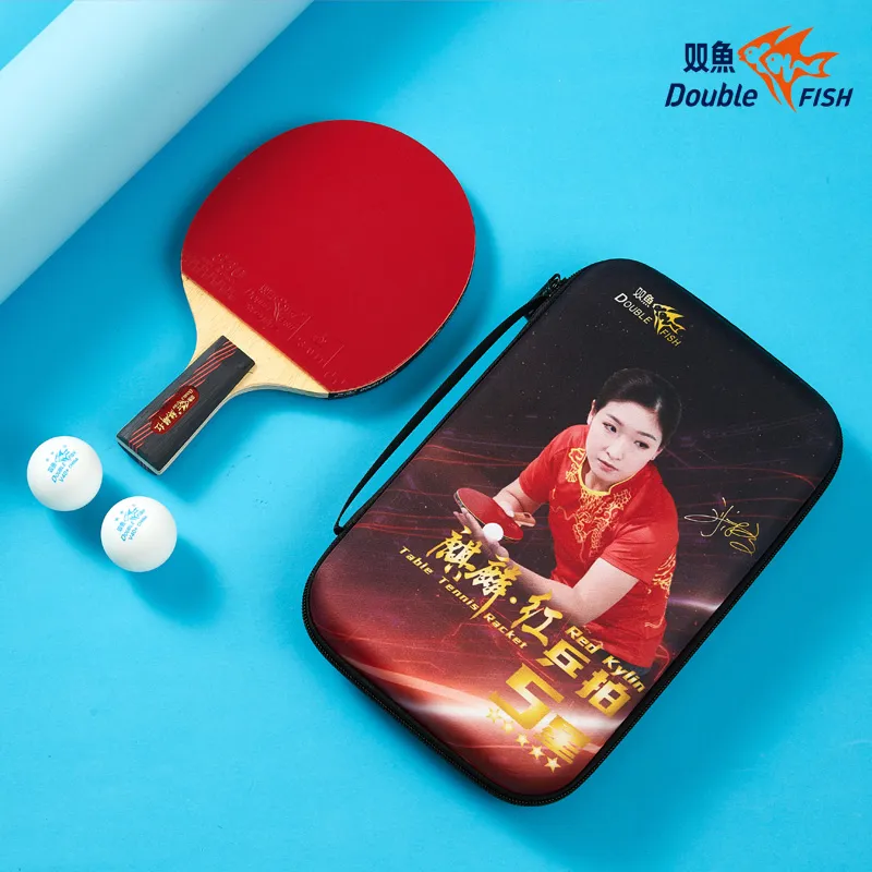 DOUBLEFISH Ping Pong Paddles Unisex Maple Wood Base-174