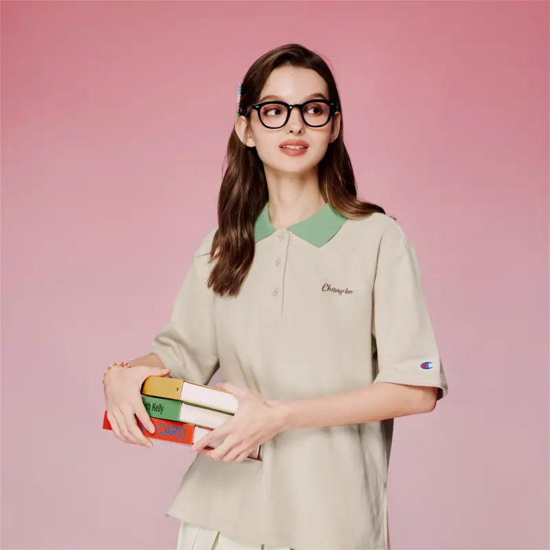Champion Polo Shirt US Version Women's-5