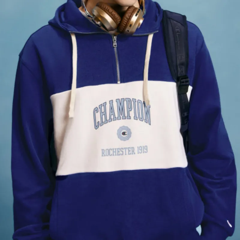 Champion Half Zip Hoodie US Version Unisex-2
