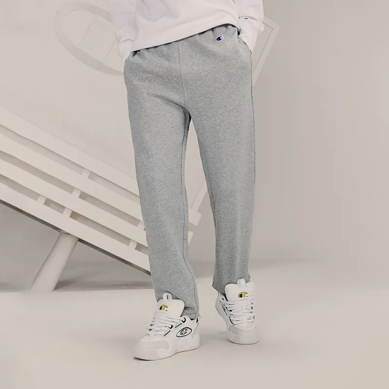 Champion Knitted Sweatpants Men Light Gray-3