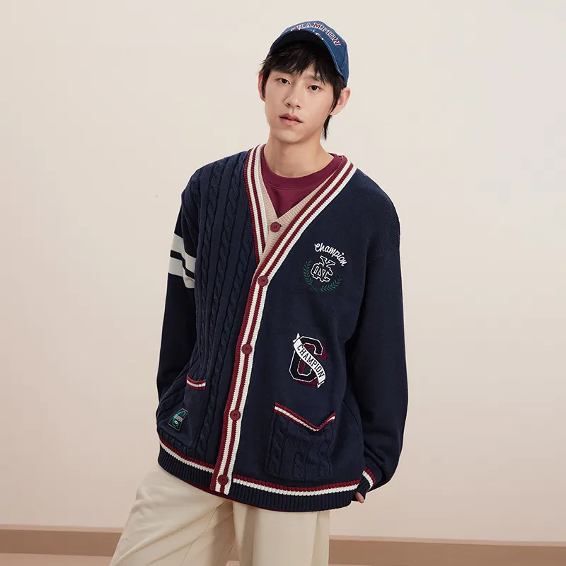 Champion Knitted Fabric Cardigan Men's-4
