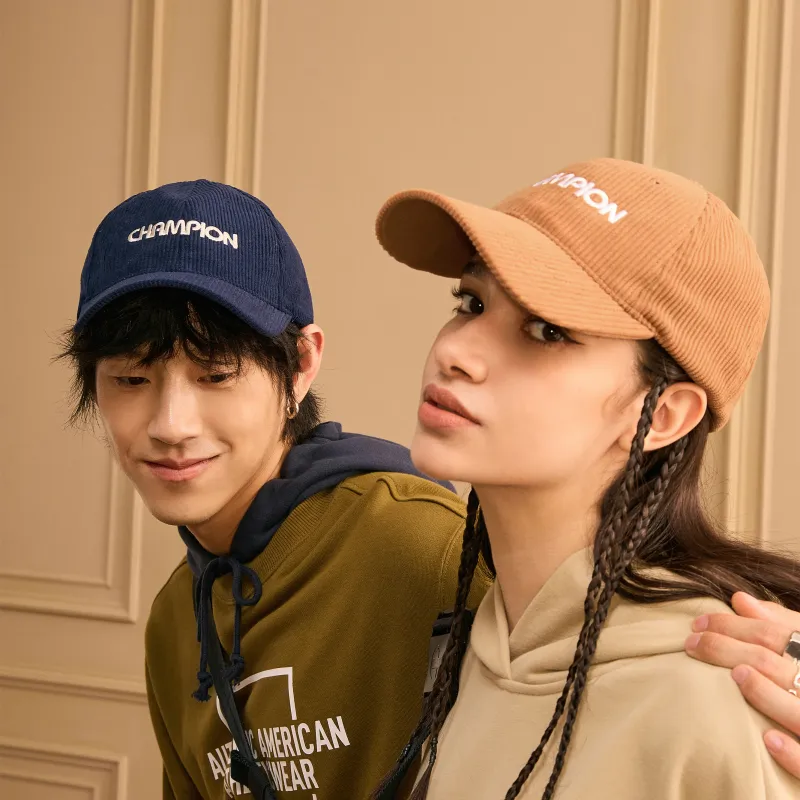 Champion Polyester Baseball Caps Unisex Navy/Sundial Yellow-9
