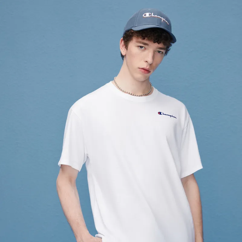 Champion T Shirt US Version Unisex White-5