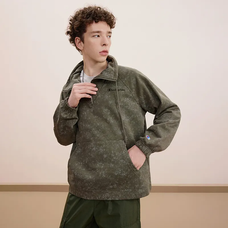 Champion Sweatshirt US Version Men's Army Green-2