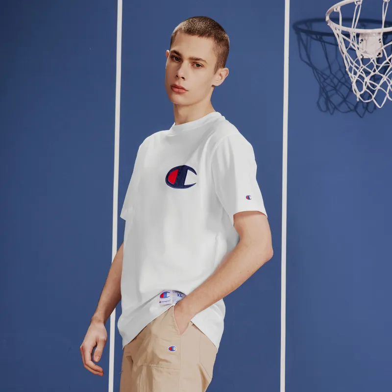 Champion T Shirt Japan Version Unisex White-5