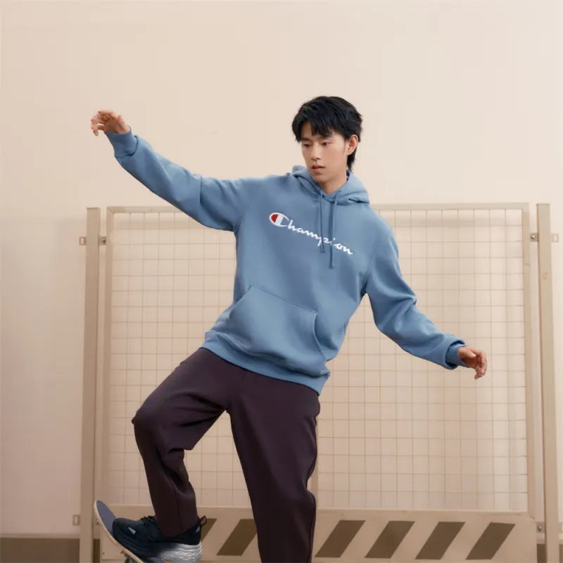 Champion FW24 Script Shop Sweatshirt Unisex Blue-4