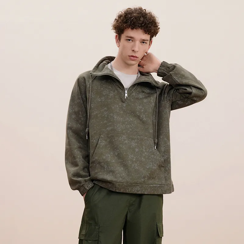 Champion Sweatshirt US Version Men's Army Green-3