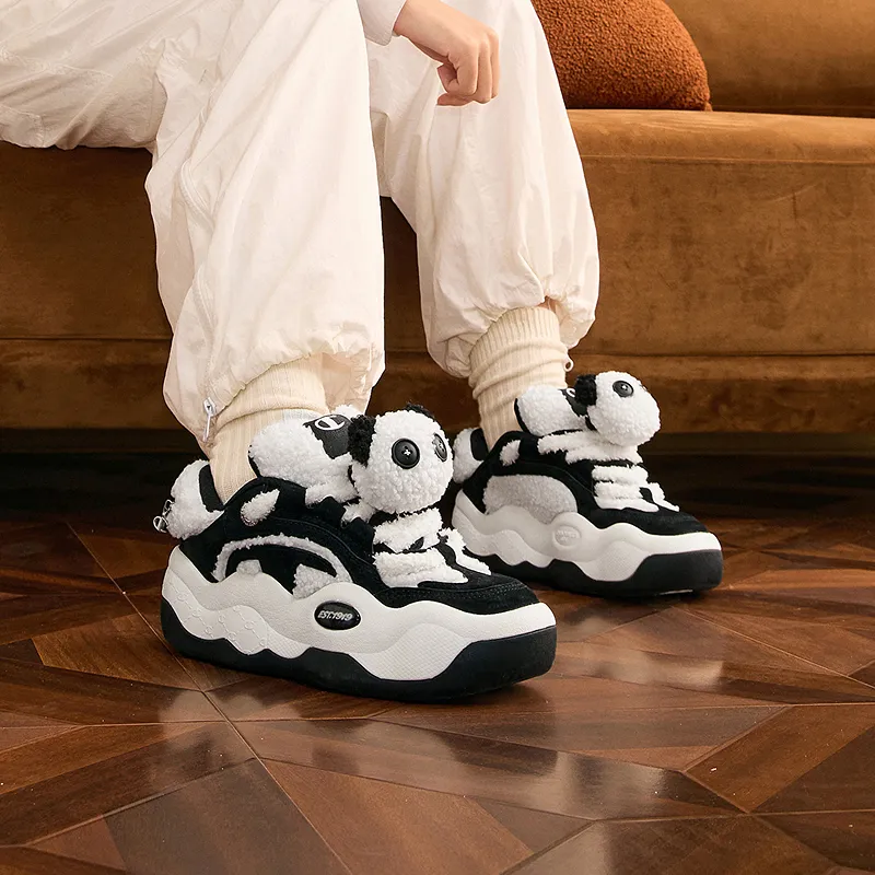 Champion CloudNine Cotton V1 Skateboard Shoes Women's Black/Milk White-5