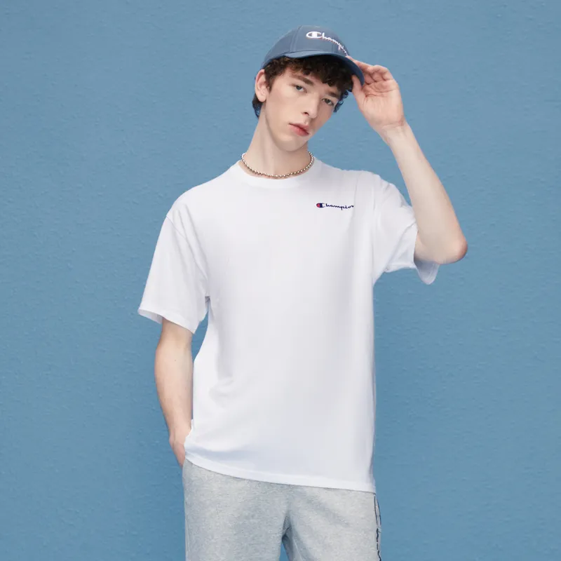 Champion T Shirt US Version Unisex White-4