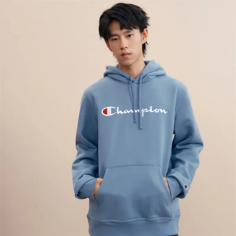 Champion FW24 Script Shop Sweatshirt Unisex Blue-2