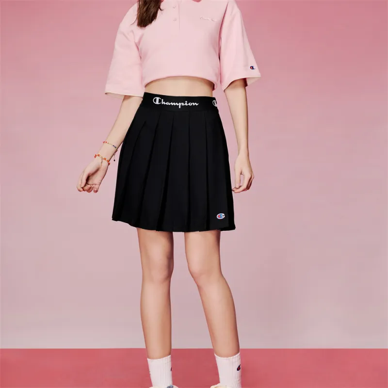 Champion Casual Solid Color Pleated Skirt US Version Women's-9