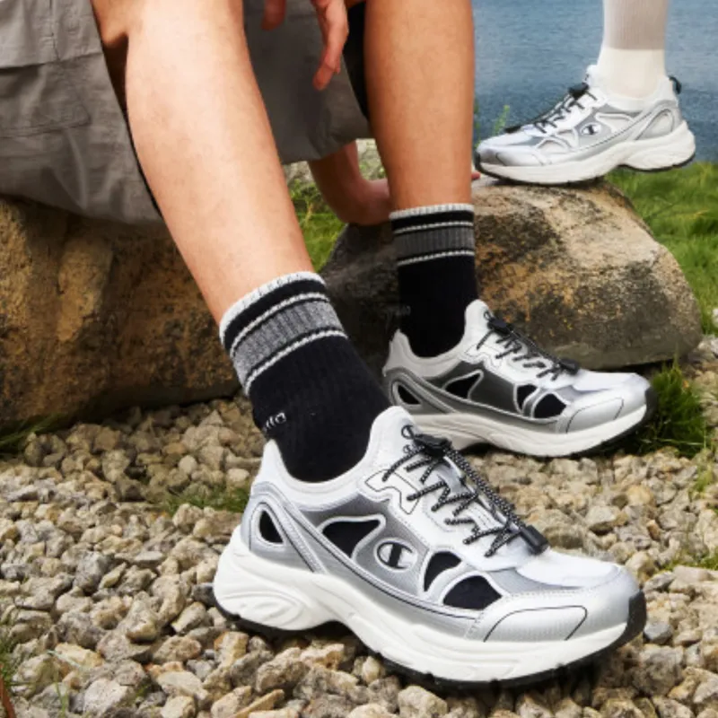 Champion River Trekking Shoes Men's Silver White/Black-5