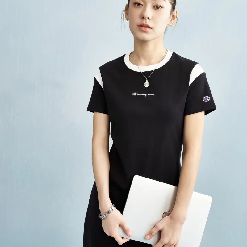 Champion SS25 Short Sleeved Dress US Version Women's-5