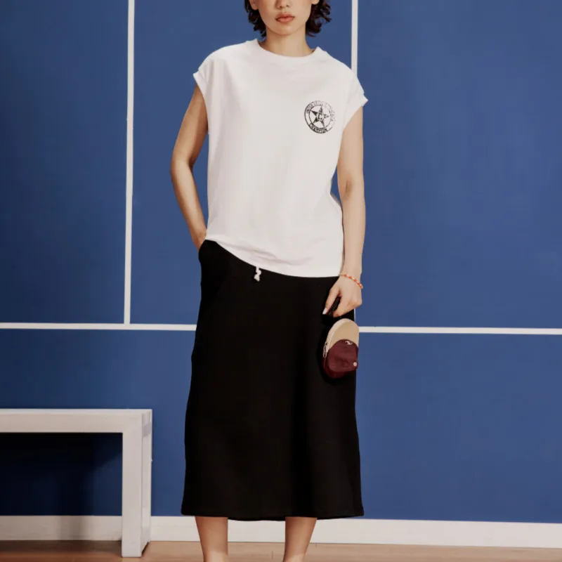Champion Sleeveless T Shirt Women's Japan Version-2