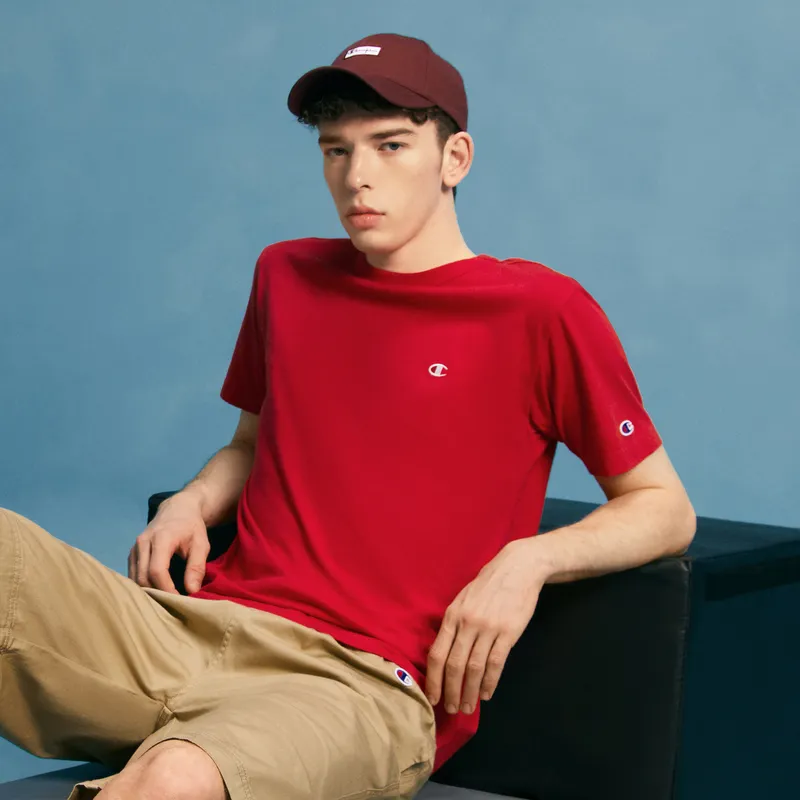 Champion T Shirt Japan Version Unisex Rusty Red-1