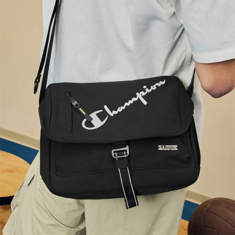 Champion Fabric Messenger Crossbody Bag Unisex Khaki/Black-5