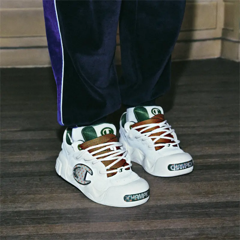 Champion AutoSkate V1 Low Top Skateboard Shoes Men's Green-6