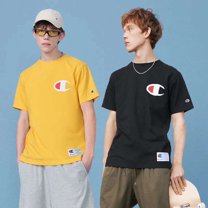 Champion T Shirt Japan Version Unisex Yellow-2