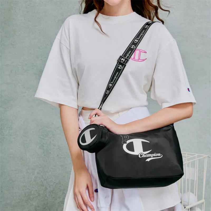 Champion Synthetic Leather Crossbody Bag Regular Unisex Dark Yellow/Black/Blue/Dark Gray-12