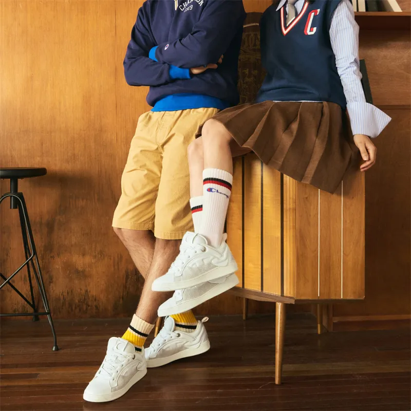 Champion Edition 1 Low Top Skateboard Shoes Men's White-7
