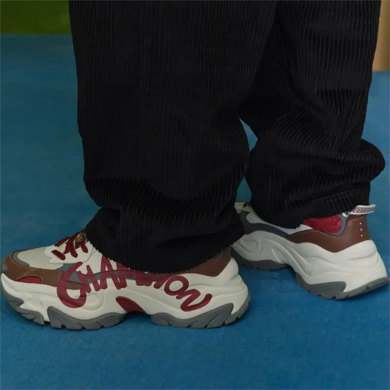 Champion Champ XXL Dragon Champion Collection Chunky Sneakers Women's Milk White New Year Red-5