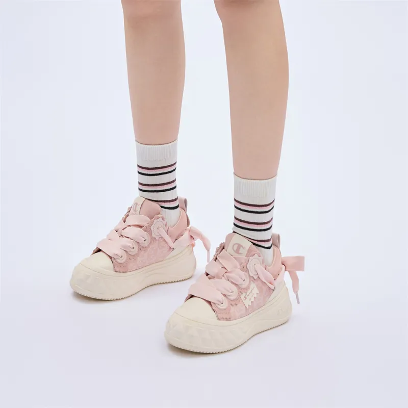 Champion Low Top Skateboard Shoes Women's Pink-6