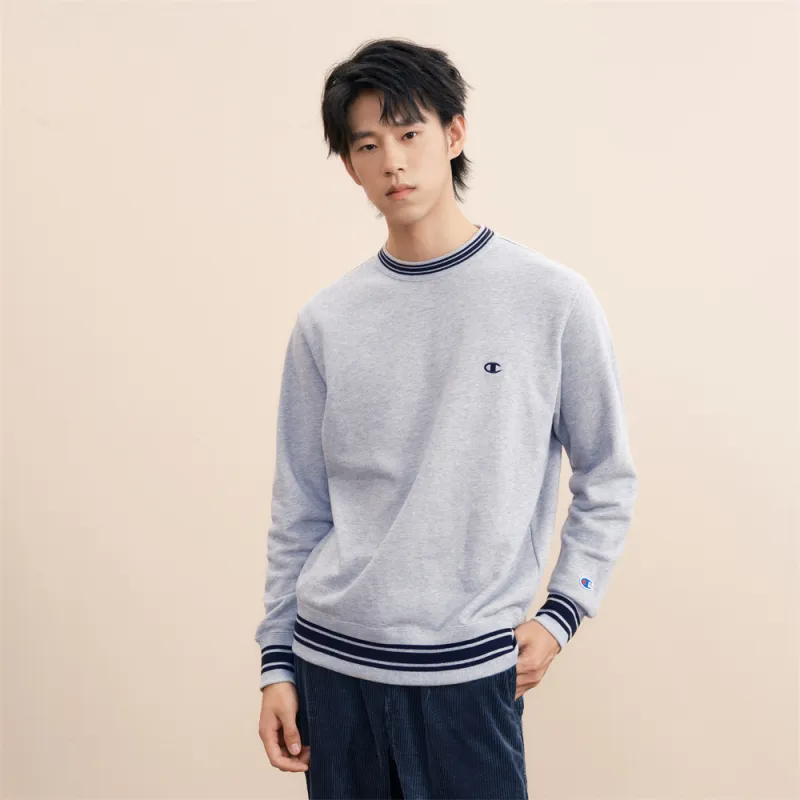 Champion FW24 BASIC Sweatshirt Unisex Light Gray-3