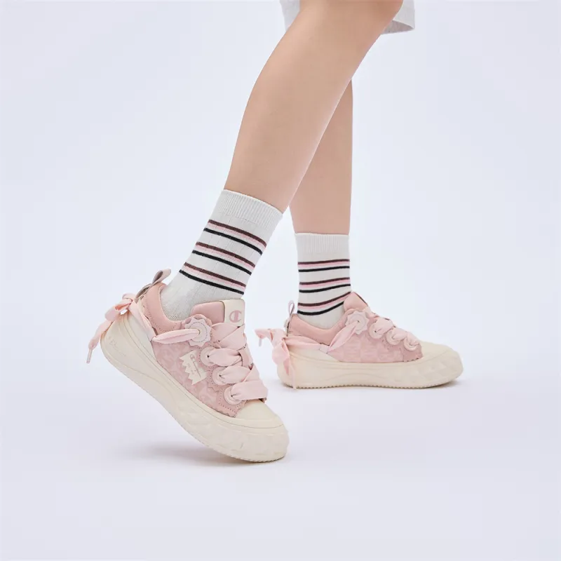 Champion Low Top Skateboard Shoes Women's Pink-5
