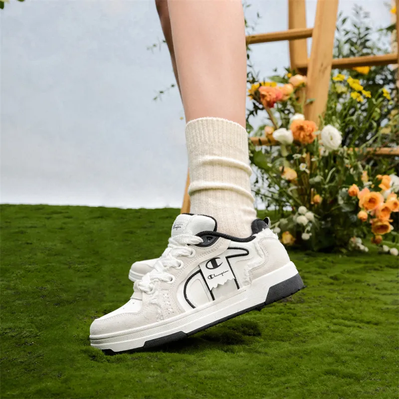 Champion Street Skater 1 Low Top Skateboard Shoes Unisex Black White-6