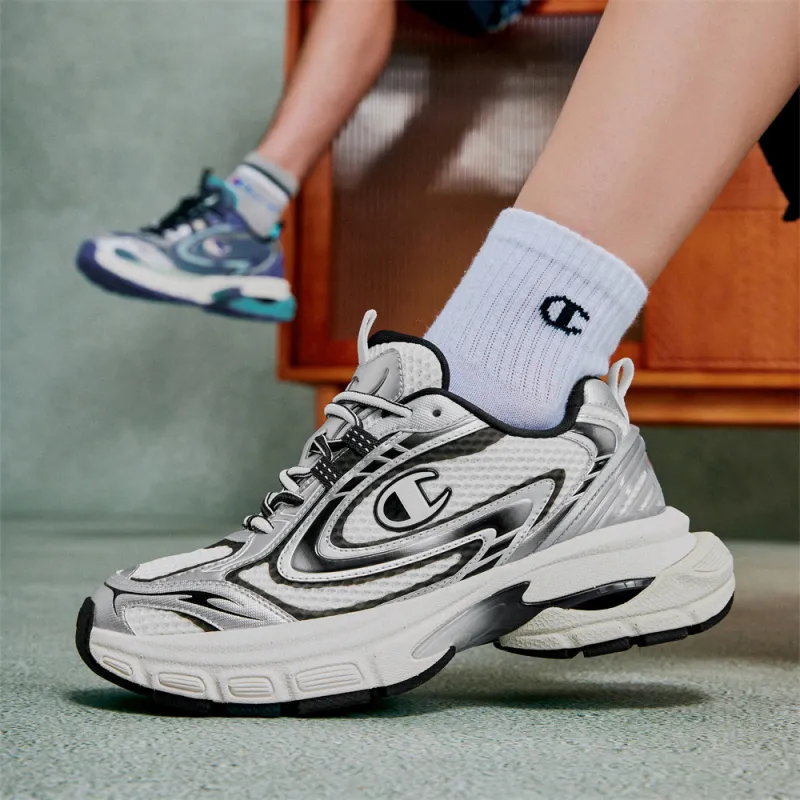 Champion Slip Resistant Running Shoes Women's Black White-5