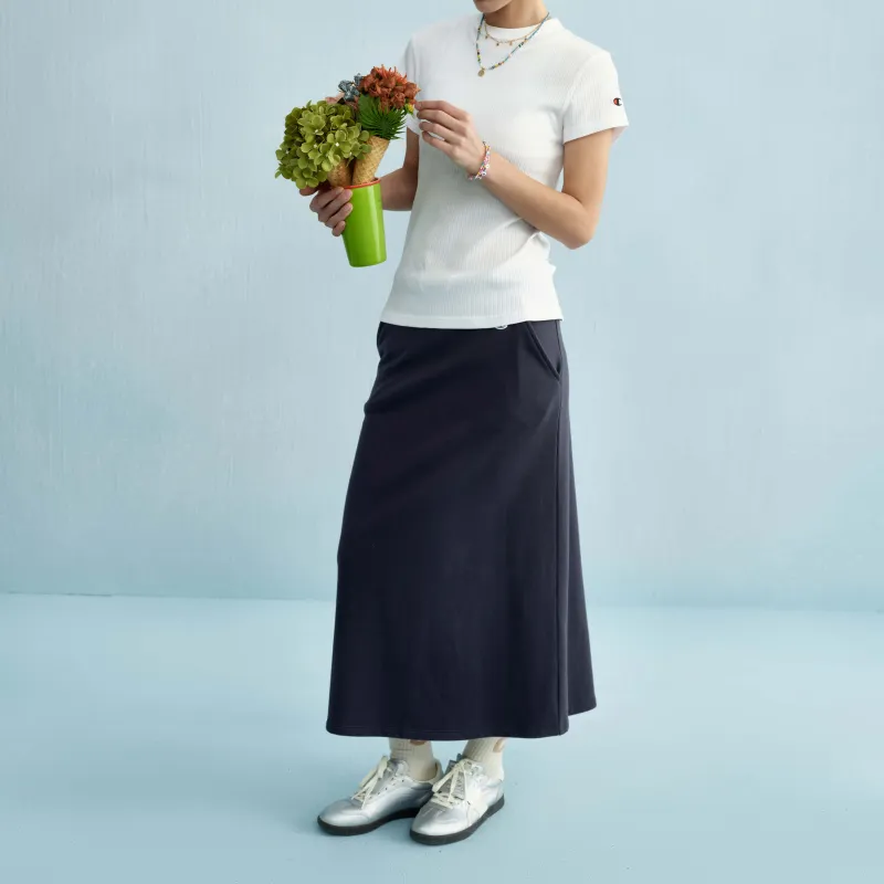 Champion Knitted Fabric Half Length Long Skirt US Version Women's-13