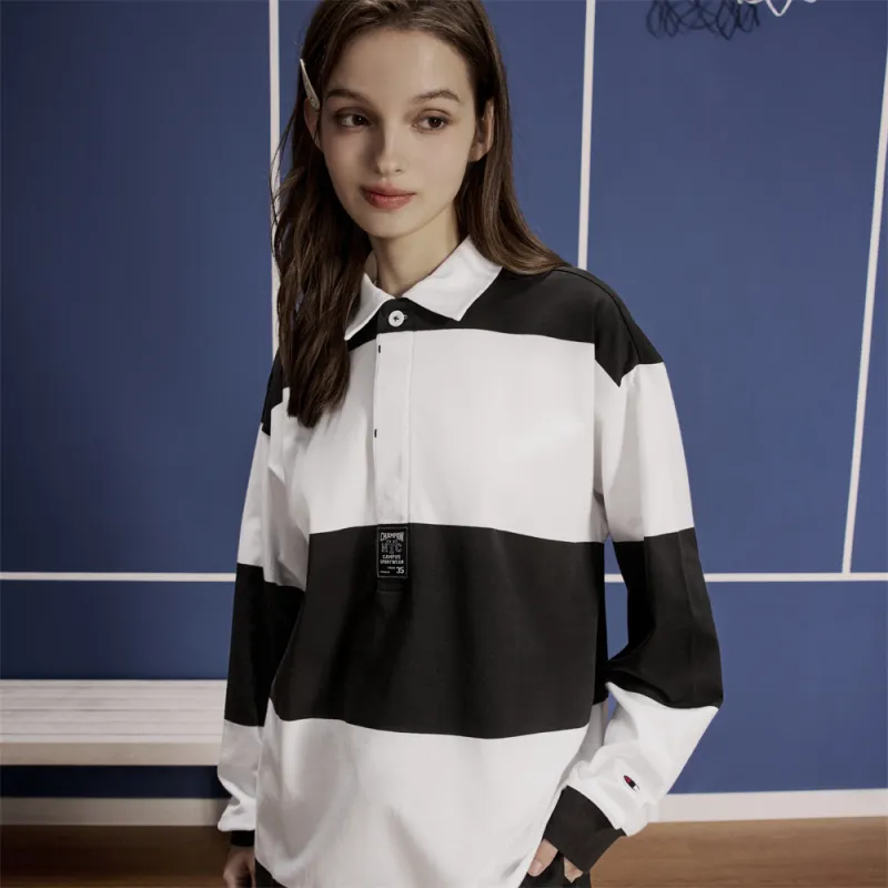 Champion Long Sleeved Polo Shirt Women's-5