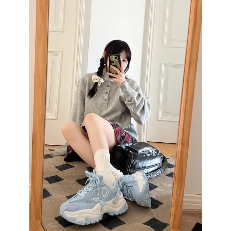 Champion Champ XXL Aurora Height Increasing Low Top Chunky Sneakers Unisex Peak Blue/Champion White-7