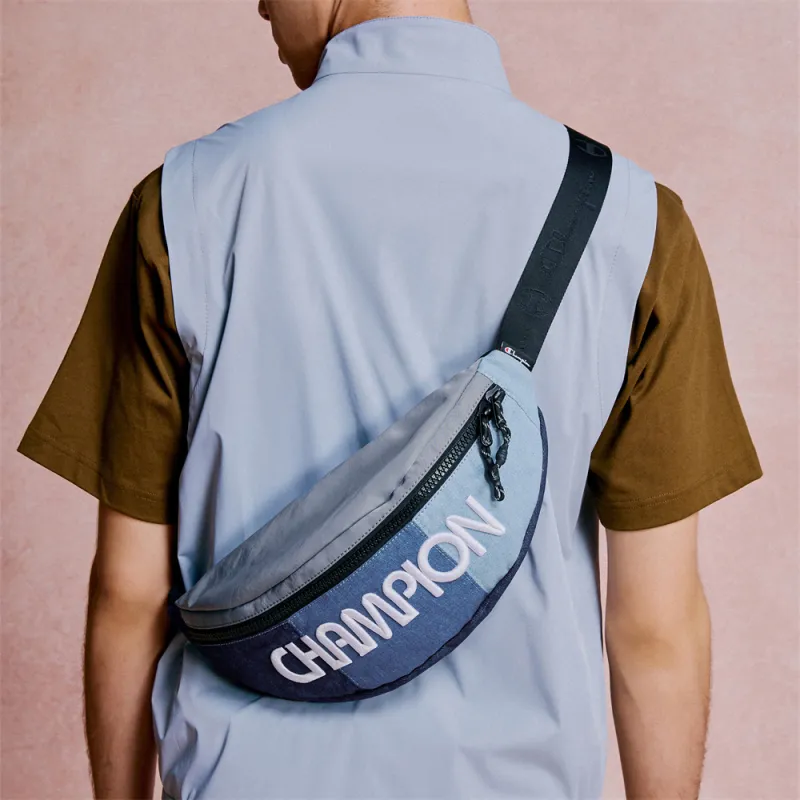 Champion Fabric Fanny Pack Regular Unisex Dark Blue/Yellow Brown/Dark Gray-3