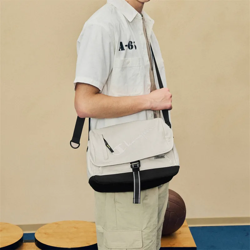 Champion Fabric Messenger Crossbody Bag Unisex Khaki/Black-13