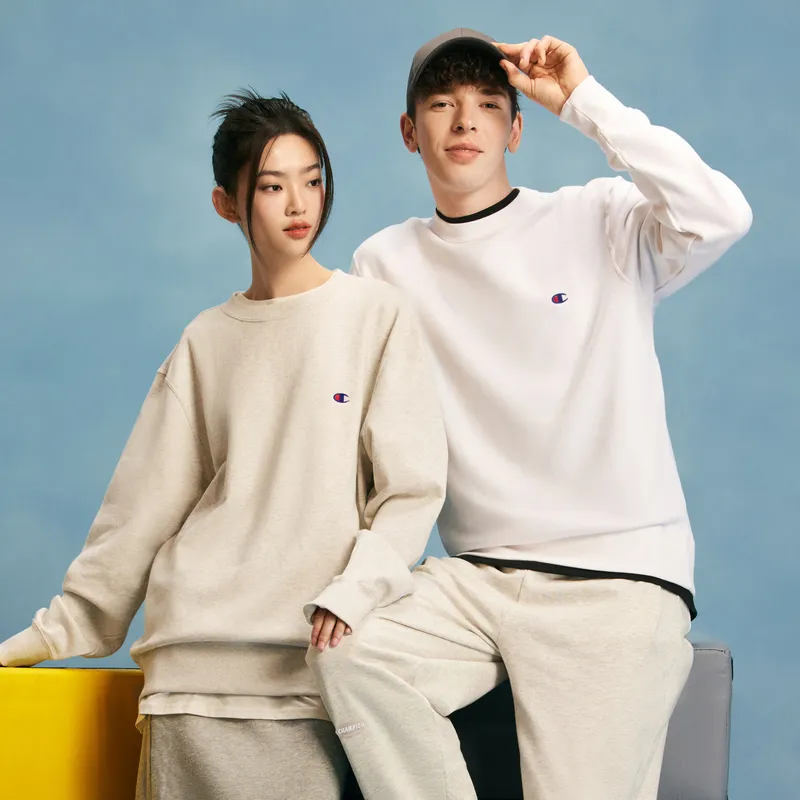 Champion Sweatshirt Japan Version Unisex Ecru-3