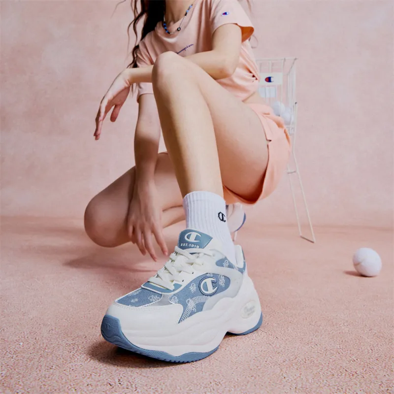 Champion Low Top Chunky Sneakers Women's Light Blue-5