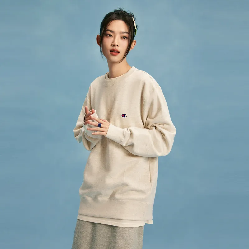 Champion Sweatshirt Japan Version Unisex Ecru-2