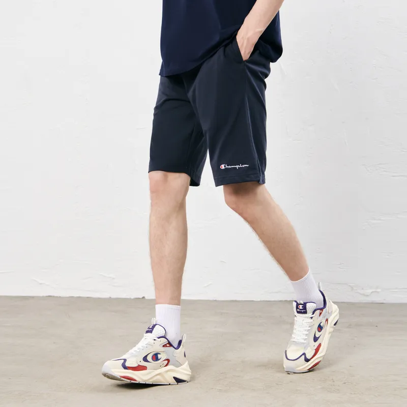 Champion Shorts Japan Version Unisex Navy Blue-3