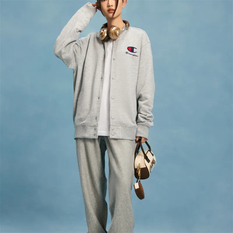 Champion Crew Neck Cardigan Sweatshirt US Version Unisex-5
