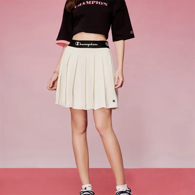 Champion Casual Solid Color Pleated Skirt US Version Women's-5