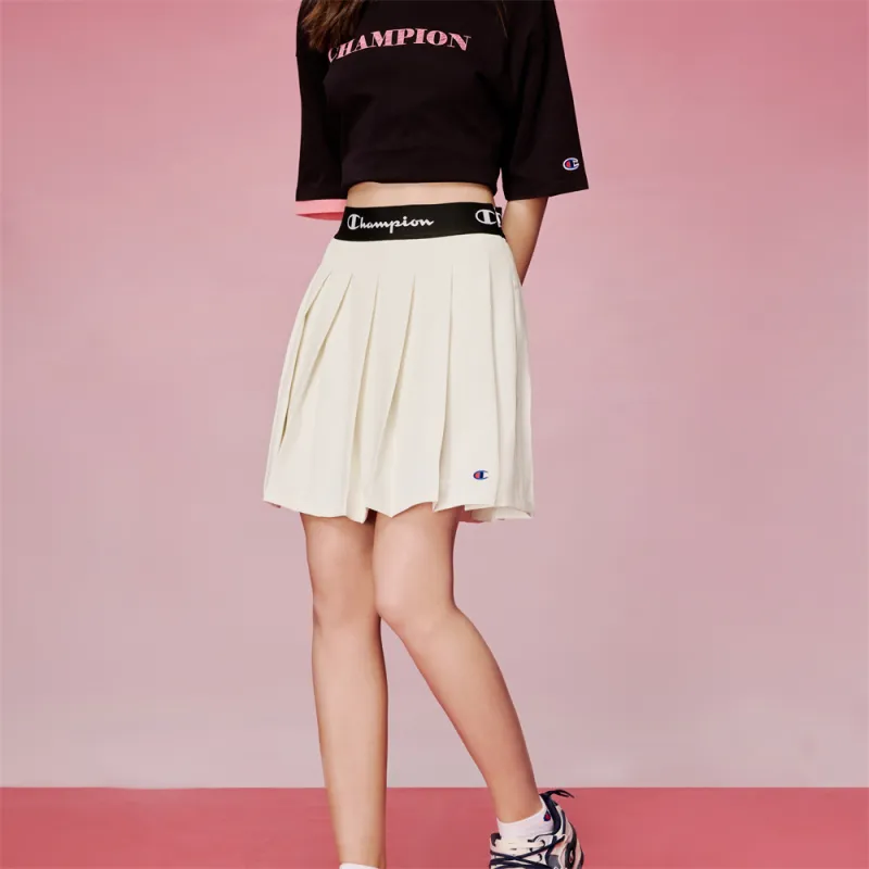 Champion Casual Solid Color Pleated Skirt US Version Women's-4
