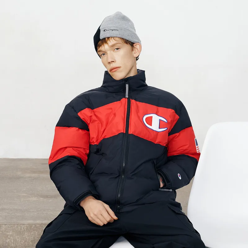 Champion Down Jacket Japan Version Winter Men's Black-2