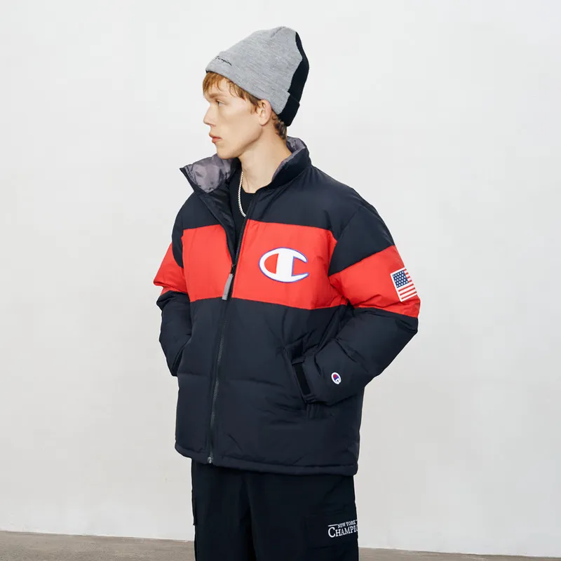 Champion Down Jacket Japan Version Winter Men's Black-4