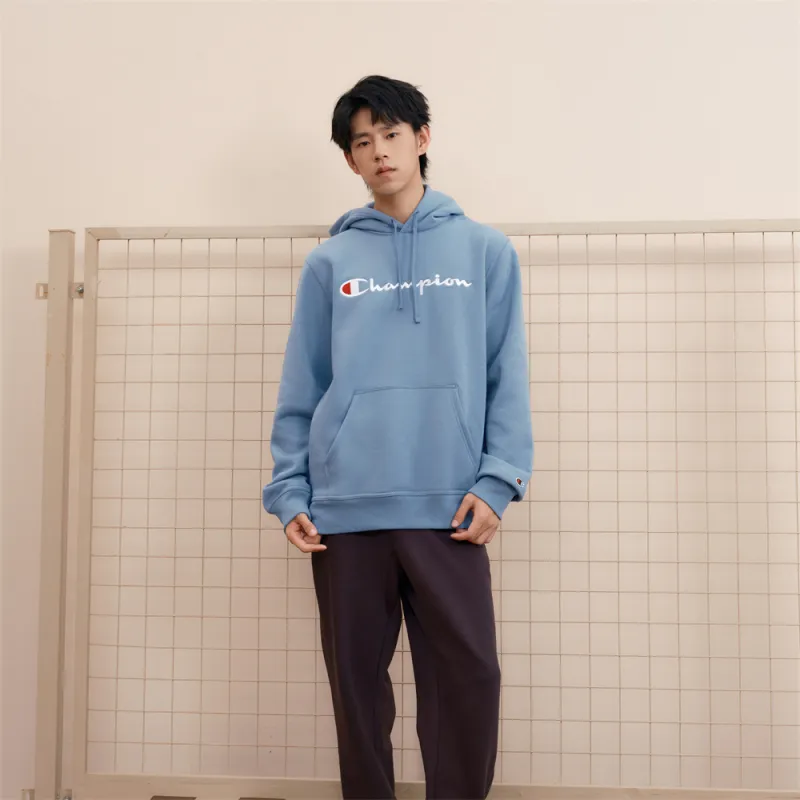 Champion FW24 Script Shop Sweatshirt Unisex Blue-3
