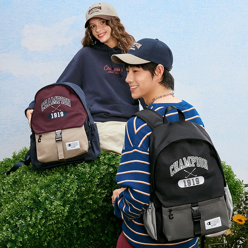 Champion Fabric Backpack Regular Unisex Black/Smoke Gray/Alloy Gray-5
