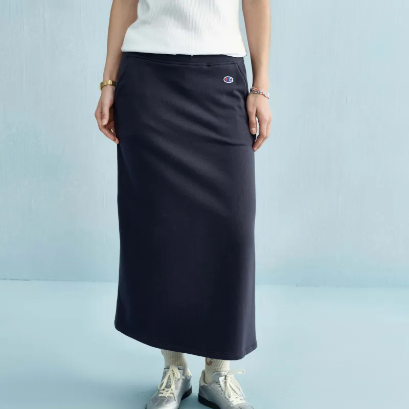 Champion Knitted Fabric Half Length Long Skirt US Version Women's-14