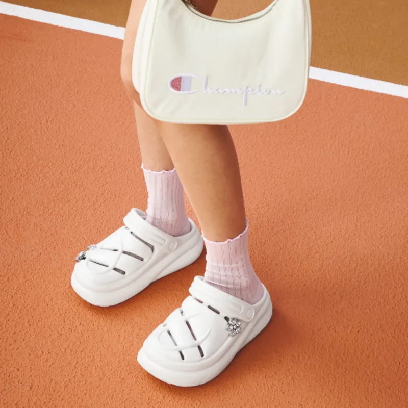 Champion Mushroom Clogs Women's Milk White/Silver White-5