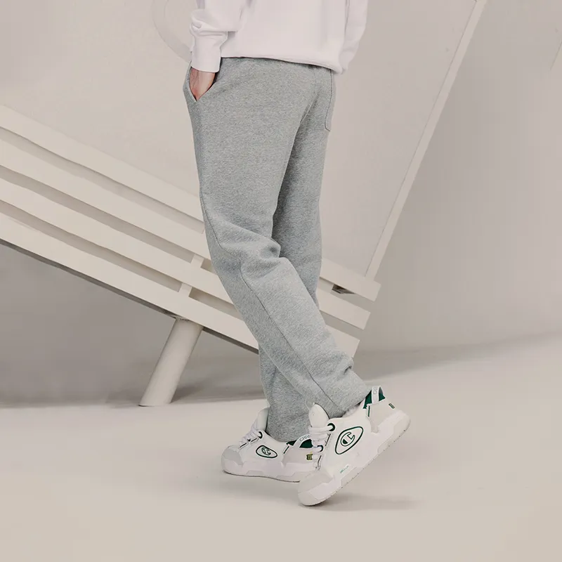 Champion Knitted Sweatpants Men Light Gray-2