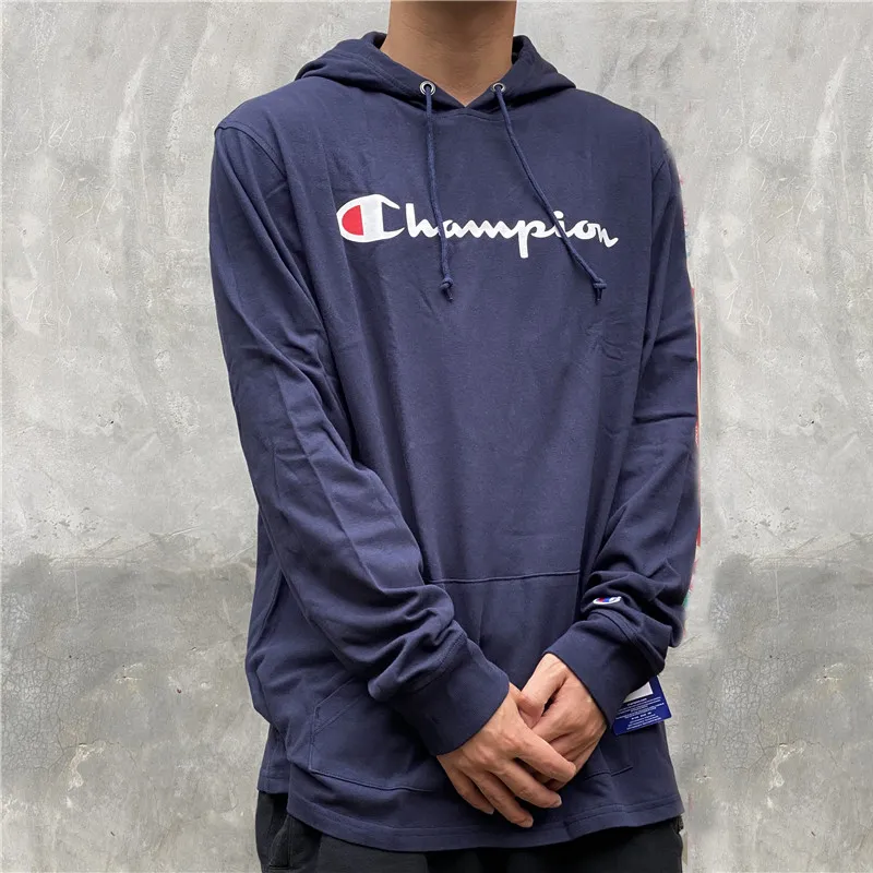 Champion Sweatshirt US Version Unisex Navy Blue-2